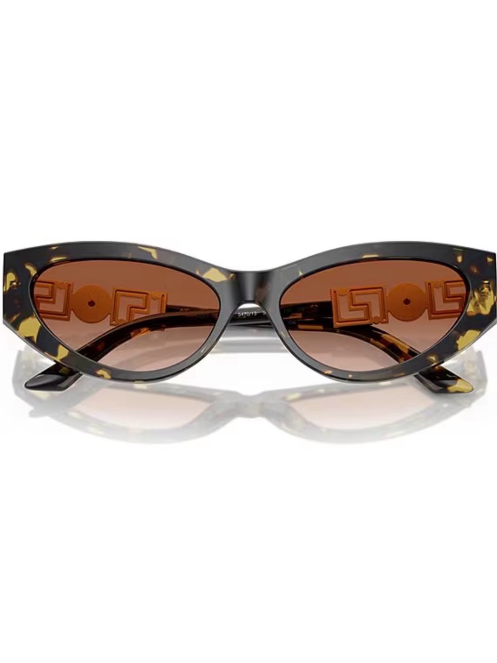 Versace Women’s Tortoiseshell Cat-Eye Sunglasses VE4470B 56/16/140 - Picture 5 of 6